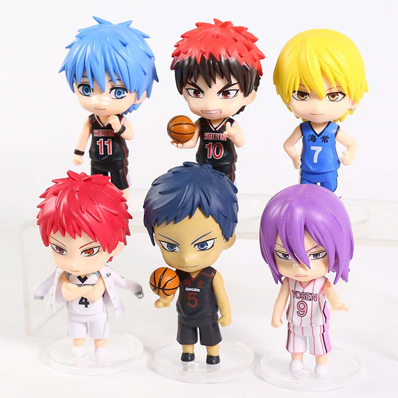 Kuroko s Basketball Mini Action Figure Model Toy 6pcs