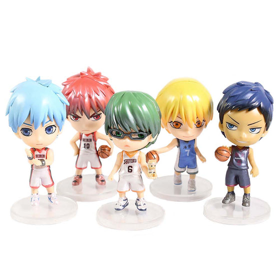 Kuroko s Basketball Q Version Action Figure Model Toy 5pcs 9cm