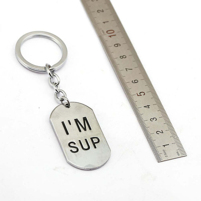 LOL Keychain Stainless Steel Fashion Personality Bag Car Charm Keyring 5pcs