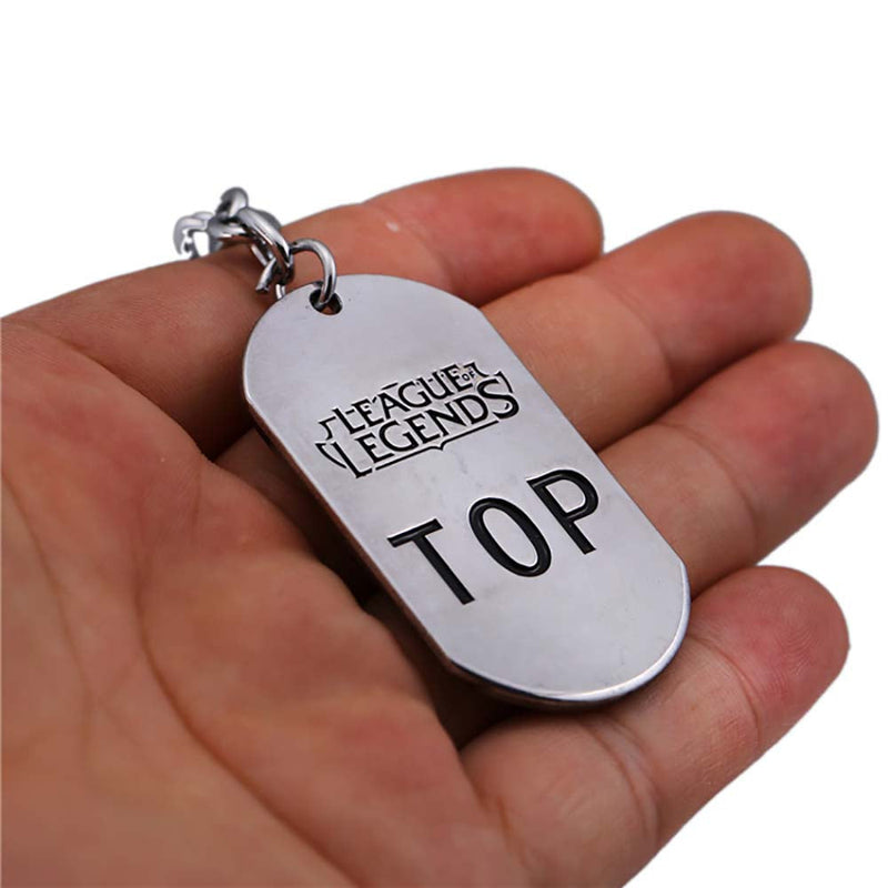 LOL Keychain Stainless Steel Fashion Personality Bag Car Charm Keyring 5pcs