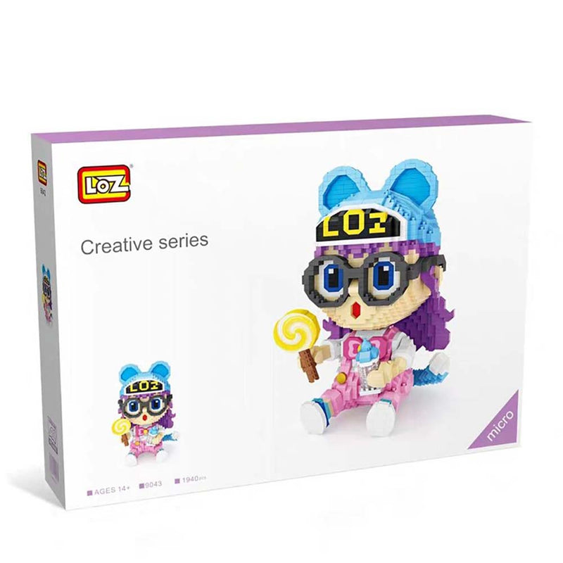 Building Blocks Japan Anime Cartoon Arale Model DIY Kids Toy - Toysoff.com