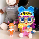 Building Blocks Japan Anime Cartoon Arale Model DIY Kids Toy - Toysoff.com