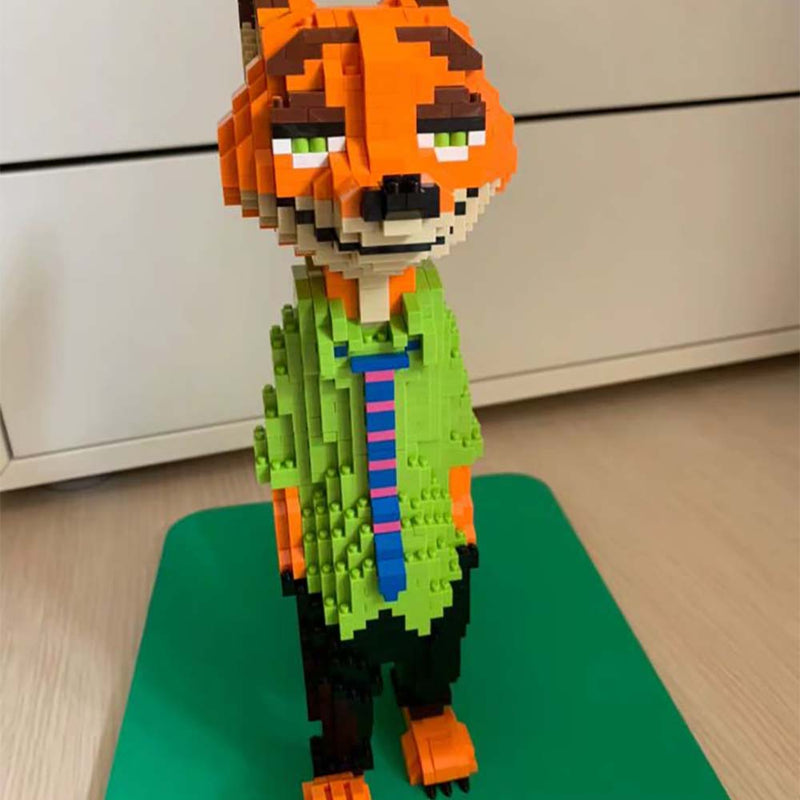 Zootopia Building Block Building Blocks Cartoon Zootopia Nick Wilde Model DIY Kids Toy