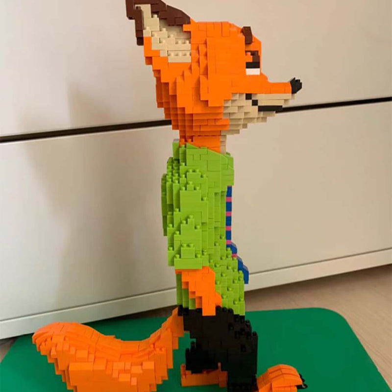 Building Blocks Cartoon Zootopia Nick Wilde Model DIY Kids Toy - Toysoff.com