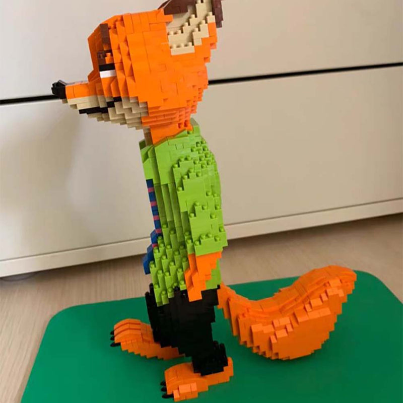 Building Blocks Cartoon Zootopia Nick Wilde Model DIY Kids Toy - Toysoff.com