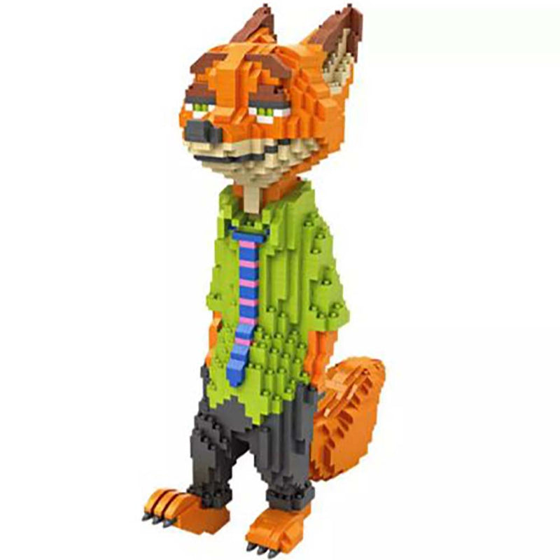 Building Blocks Cartoon Zootopia Nick Wilde Model DIY Kids Toy - Toysoff.com