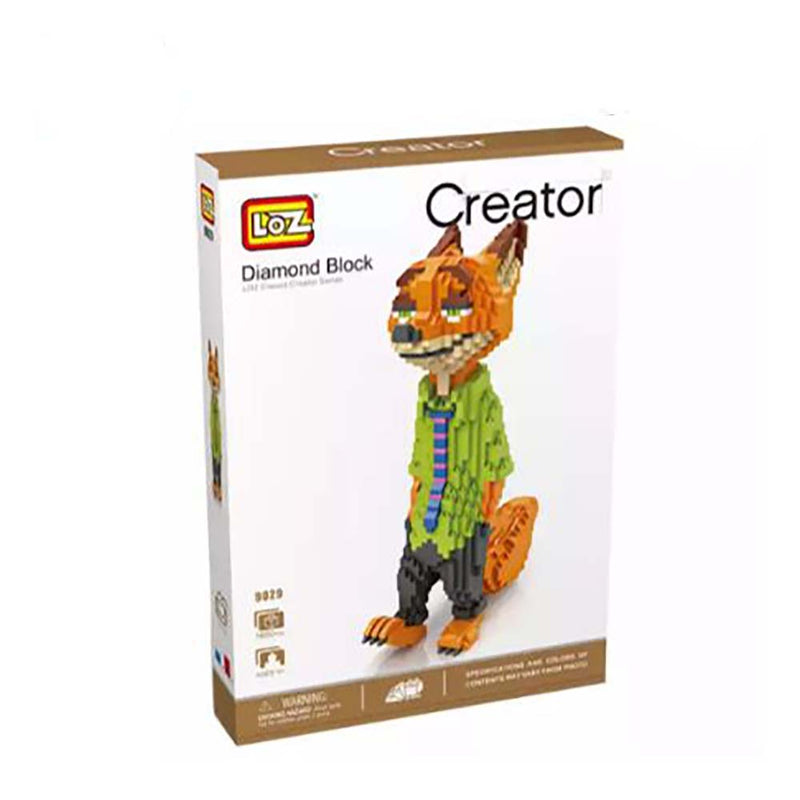 Building Blocks Cartoon Zootopia Nick Wilde Model DIY Kids Toy - Toysoff.com