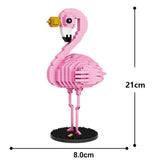 Building Blocks Cartoon Phoenicopteridae Animal Model DIY Kids Toy - Toysoff.com