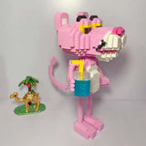 Building Blocks Cartoon Pink Panther Model DIY Kids Toy - Toysoff.com