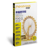 London Eye Ferris Wheel 3D Model Metal Puzzle DIY Assembled Toy Decorations - Toysoff.com