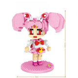 Building Blocks Japan Anime Sailor Moon Small Lady Cartoon Model DIY Kids Toy - Toysoff.com