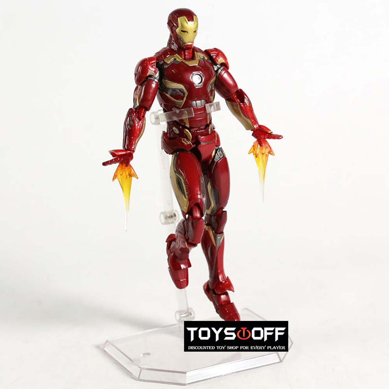 MAFEX NO 022 Iron Man Mark MK45 Action Figure Toy 16cm