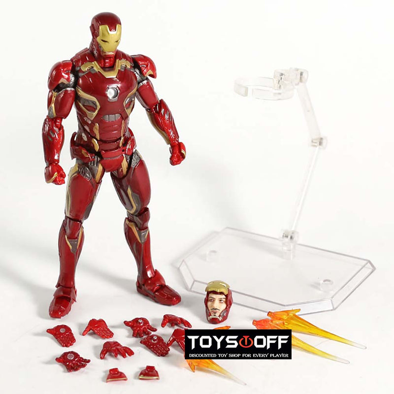 MAFEX NO 022 Iron Man Mark MK45 Action Figure Toy 16cm