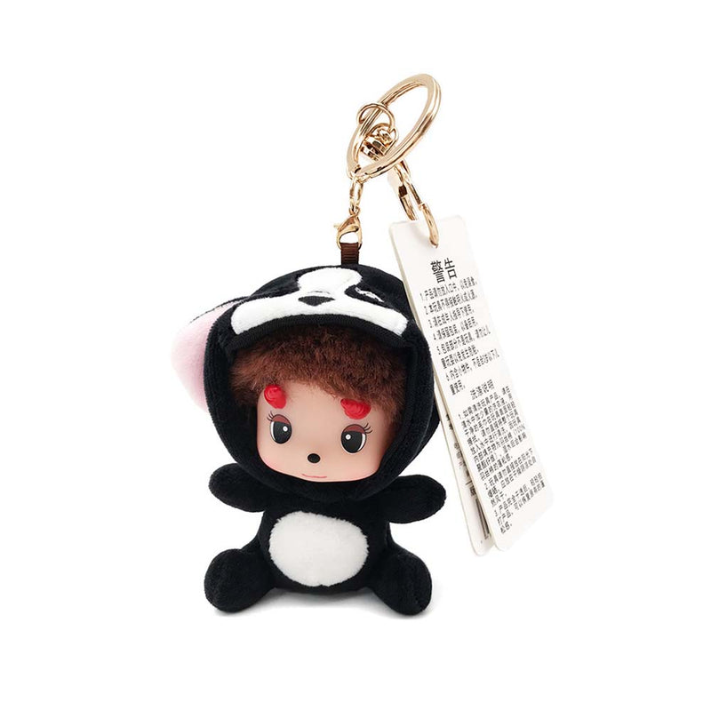 MONCHHICHI Plush Keychain Fashion Knapsack Pendant Cartoon Cute Gift