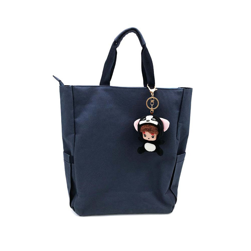 MONCHHICHI Plush Keychain Fashion Knapsack Pendant Cartoon Cute Gift