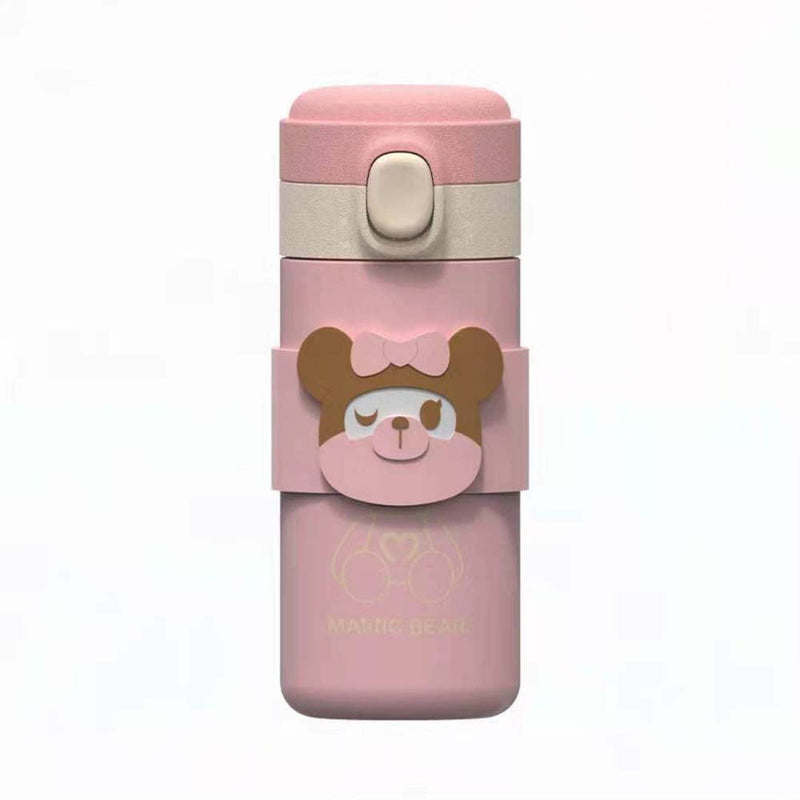 Magic Bear Cartoon Stainless Steel Vacuum Water Cup 350ml