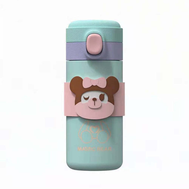 Magic Bear Cartoon Stainless Steel Vacuum Water Cup 350ml