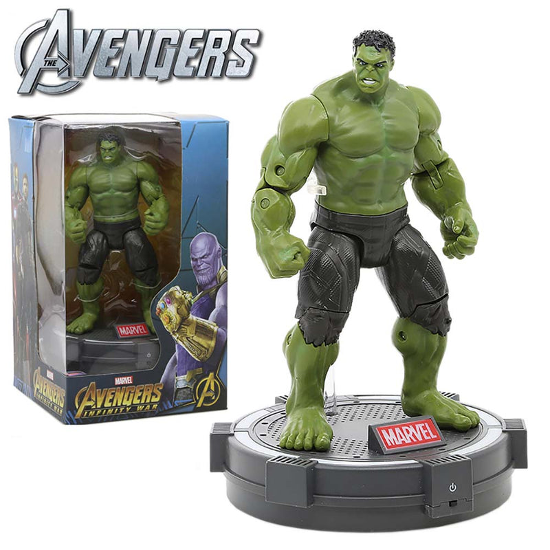 Avengers Hulk Action Figure With Luminous Base Toy 18cm