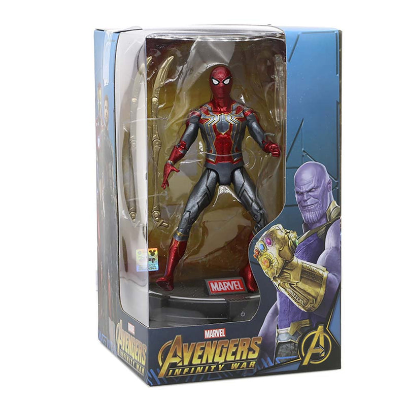 Avengers Spiderman Action Figure With Luminous Base Toy 18cm