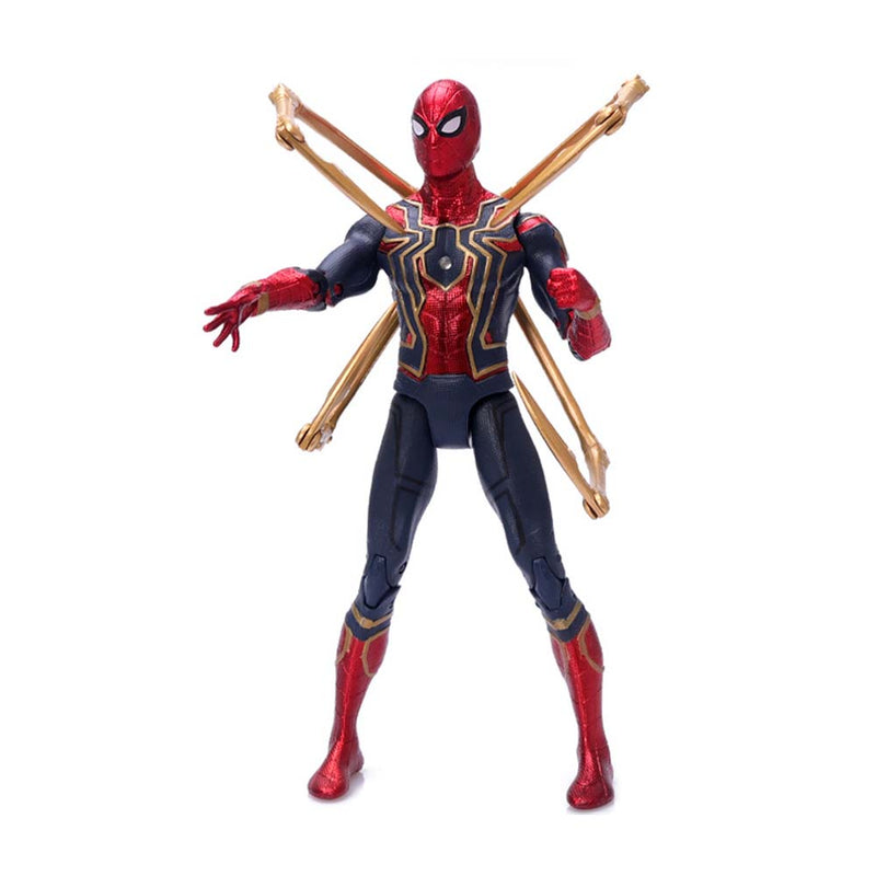 Avengers Superhero Spiderman Action Figure Model Toy With Holder