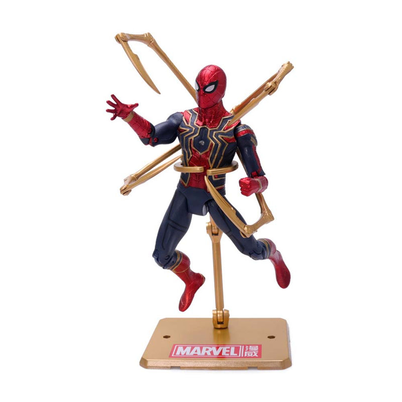 Avengers Superhero Spiderman Action Figure Model Toy With Holder