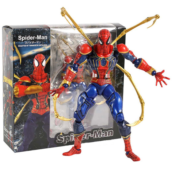 Avengers Yamaguchi Iron Spiderman Action Figure Joints Movable Toy 17cm