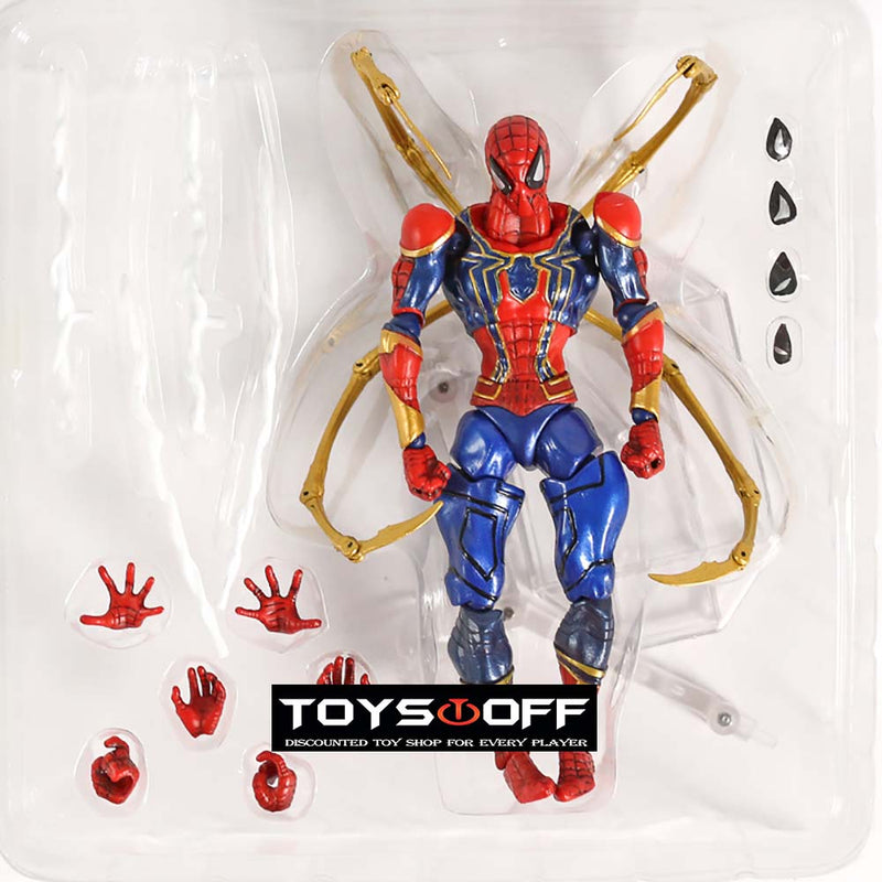 Avengers Yamaguchi Iron Spiderman Action Figure Joints Movable Toy 17cm