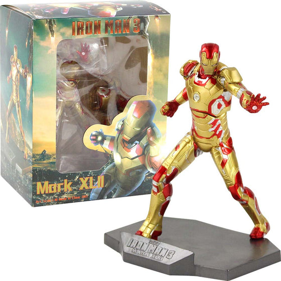 Iron Man 3 MK42 Action Figure Collectible Model Toy 20cm