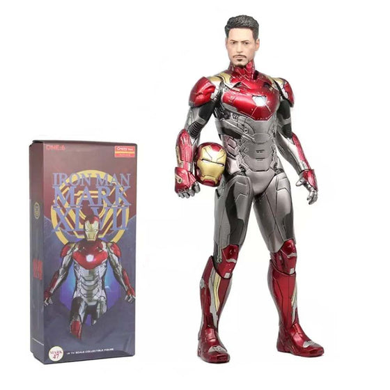 Iron Man MK47 Action Figure Collectible Model Head Changeable