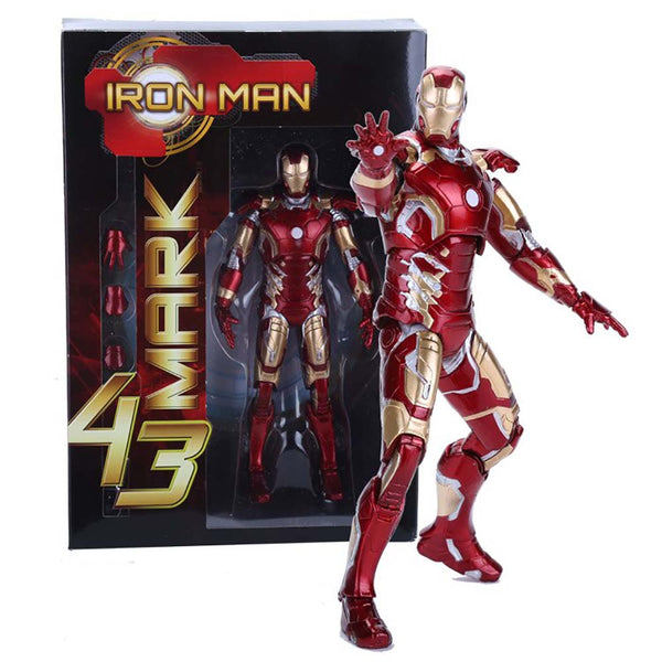 Iron Man Mark 43 Action Figure Collection Model Toy 18cm