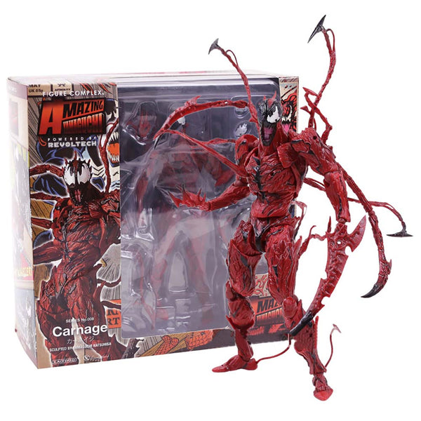 Revoltech Series Carnage Red Venom Action Figure Model Toy 16cm