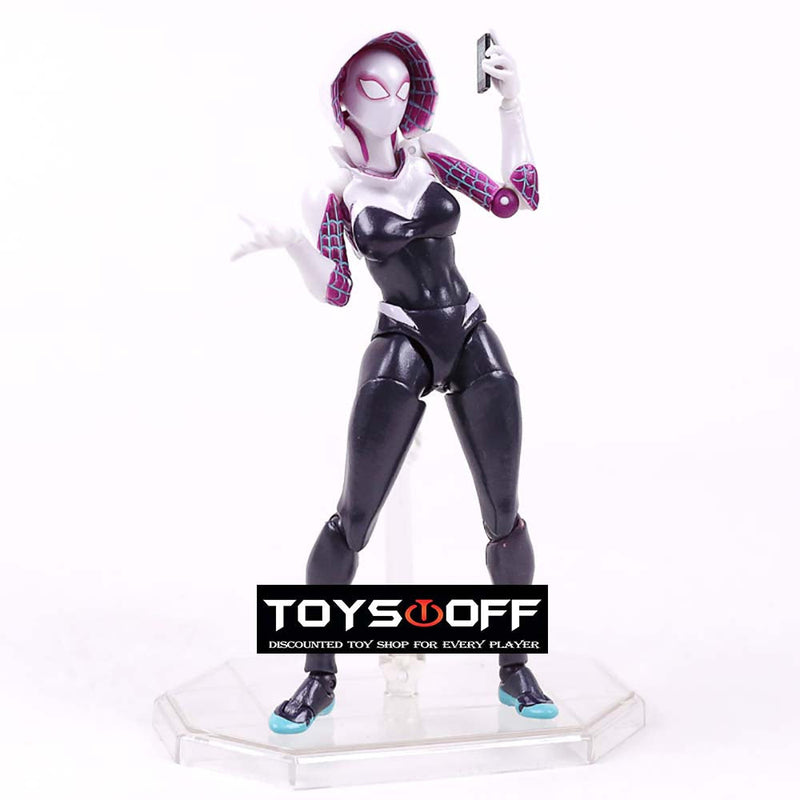 Revoltech Spiderman Gwen Action Figure Collection Model Toy 16cm