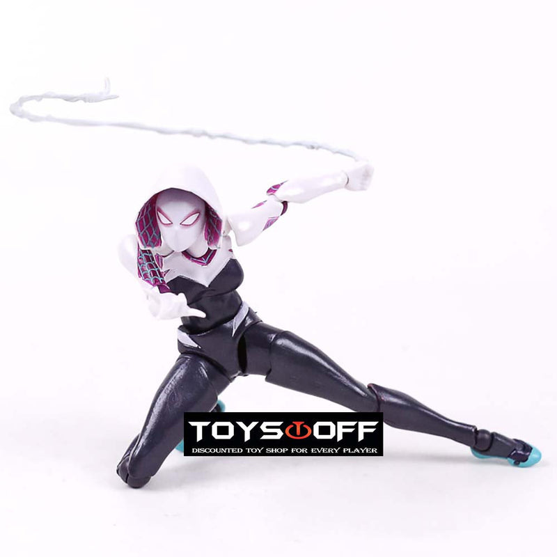 Revoltech Spiderman Gwen Action Figure Collection Model Toy 16cm