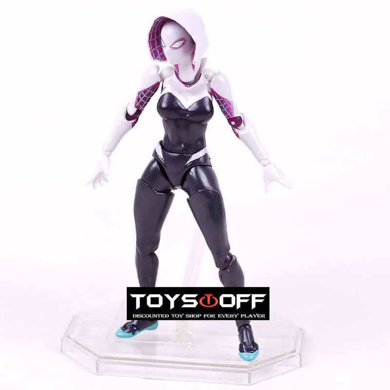 Revoltech Spiderman Gwen Action Figure Collection Model Toy 16cm