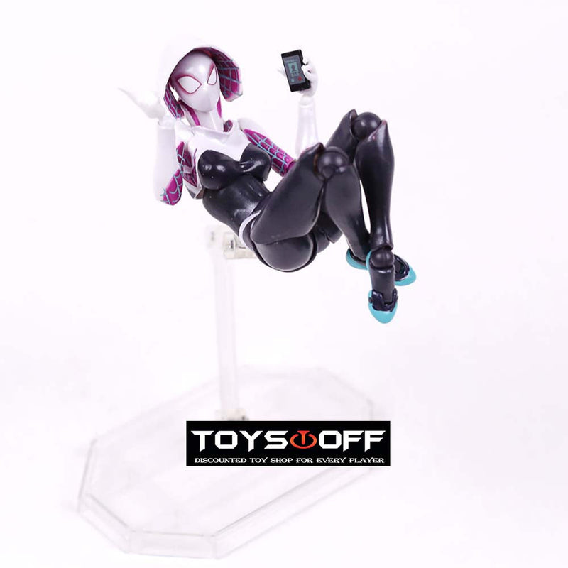 Revoltech Spiderman Gwen Action Figure Collection Model Toy 16cm