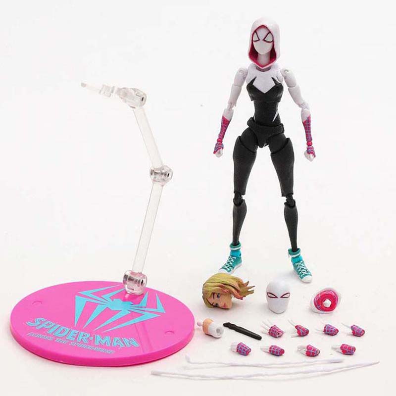 Revoltech Spiderman Gwen Action Figure Toy 15cm