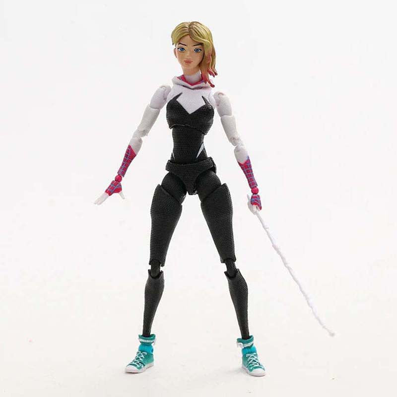 Revoltech Spiderman Gwen Action Figure Toy 15cm