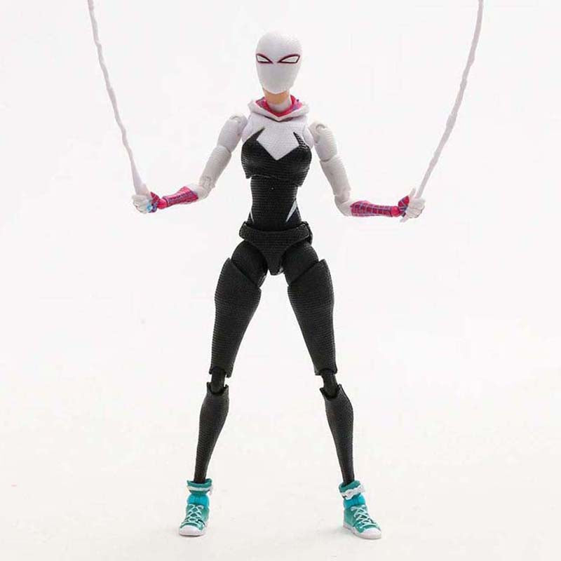 Revoltech Spiderman Gwen Action Figure Toy 15cm