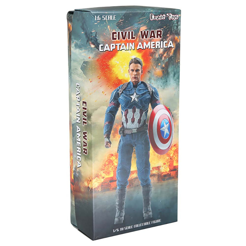 Superhero Avengers Captain America Action Figure Model Toy 30cm