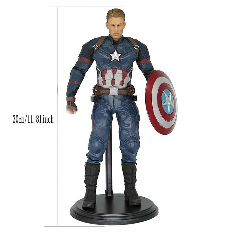 Superhero Avengers Captain America Action Figure Model Toy 30cm