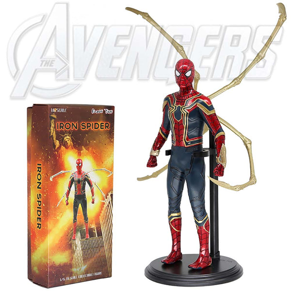 Superhero Avengers Iron Spider Man Action Figure 30cm