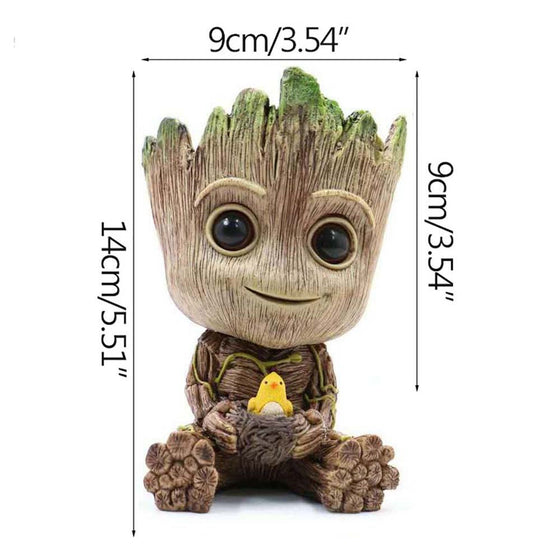 Superhero Groot Flower Pot Living Room Office Creative Model