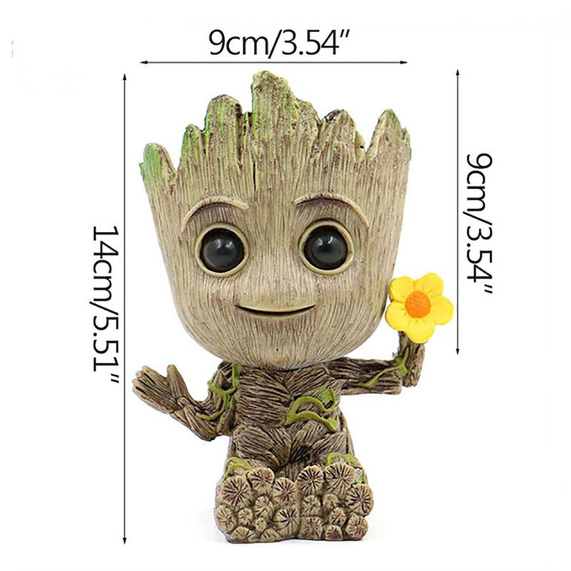 Superhero Groot Flower Pot Living Room Office Creative Model