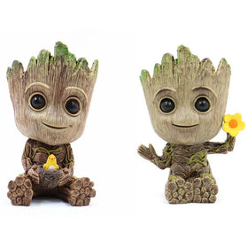 Superhero Groot Flower Pot Living Room Office Creative Model