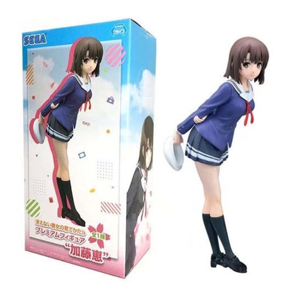 Megumi Kato School Uniform Ver Action Figure Collectible Model Toy 19cm