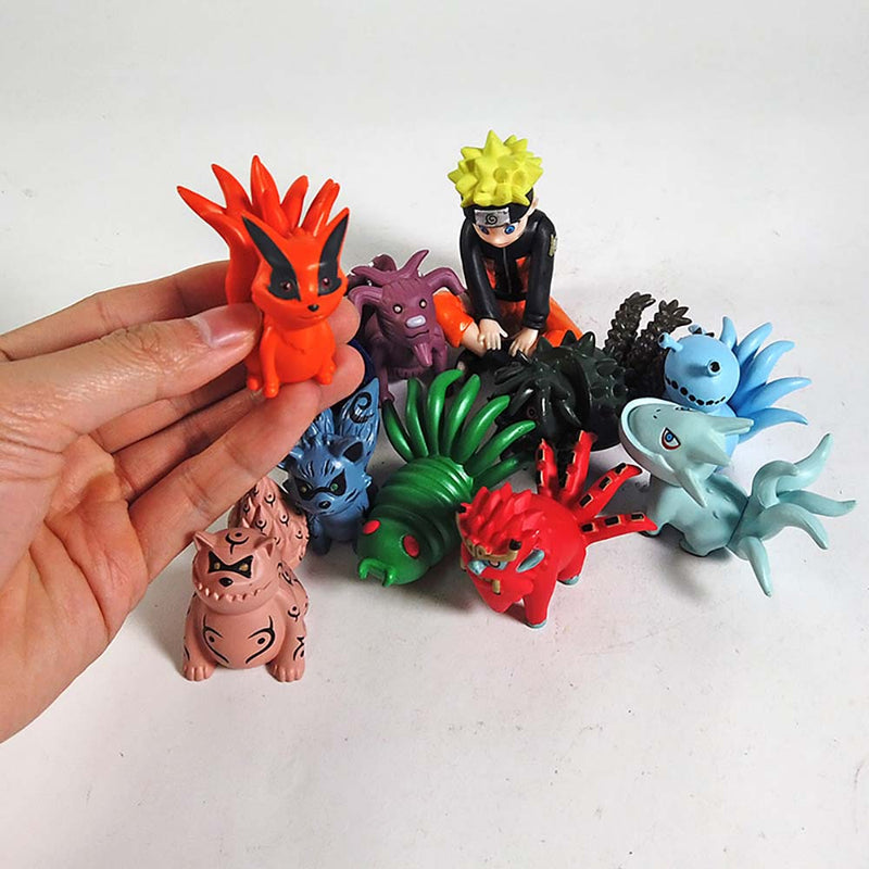 Mini Child Uzumaki Naruto Bijuu Kyuubi Kurama Gaara Shukaku Utakata Action Figure