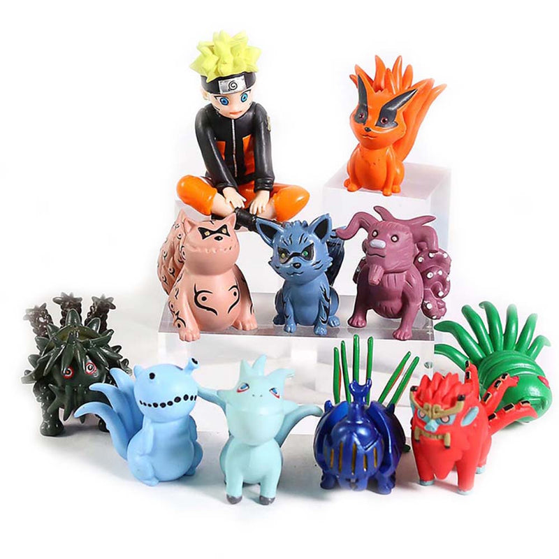 Mini Child Uzumaki Naruto Bijuu Kyuubi Kurama Gaara Shukaku Utakata Action Figure