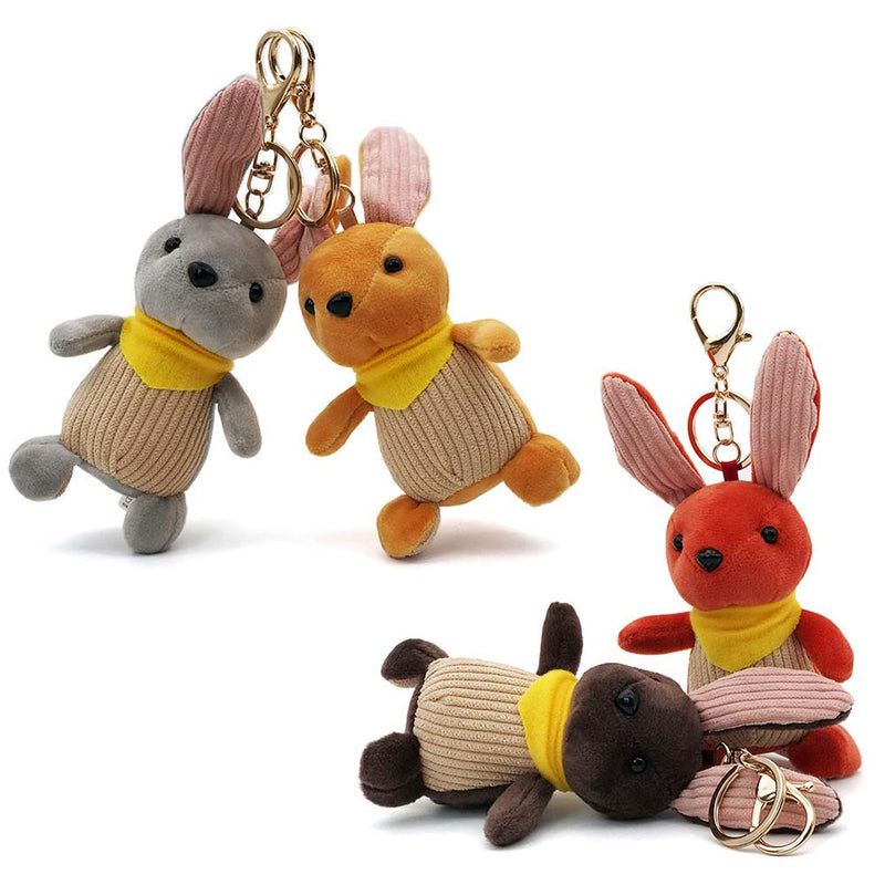 Mini Rabbit Plush Keychain Fashion Knapsack Pendant Cartoon Cute Gift