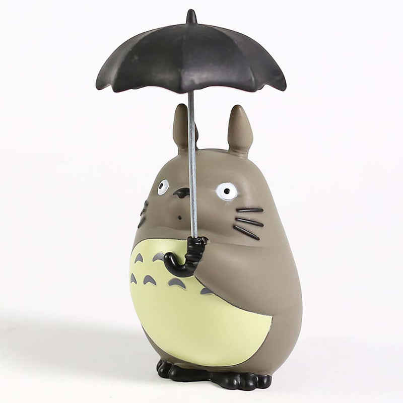 Miyazaki Hayao My Neighbor Totoro With Umbrella Collectible Model Toy 15CM - Toysoff.com