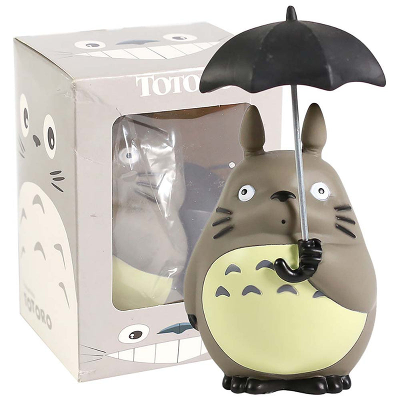 Miyazaki Hayao My Neighbor Totoro With Umbrella Collectible Model Toy 15CM - Toysoff.com